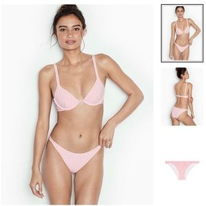 Onia: Ashley Two Piece in Seersucker Pink